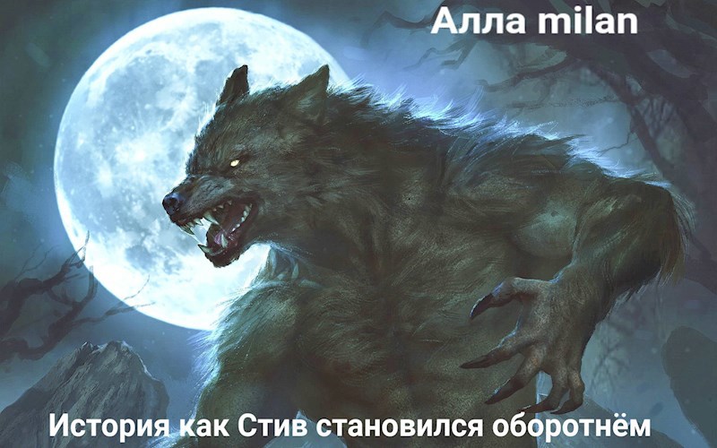 Обложка произведения История как Стив становился оборотнём