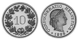 монета в 10 раппенов