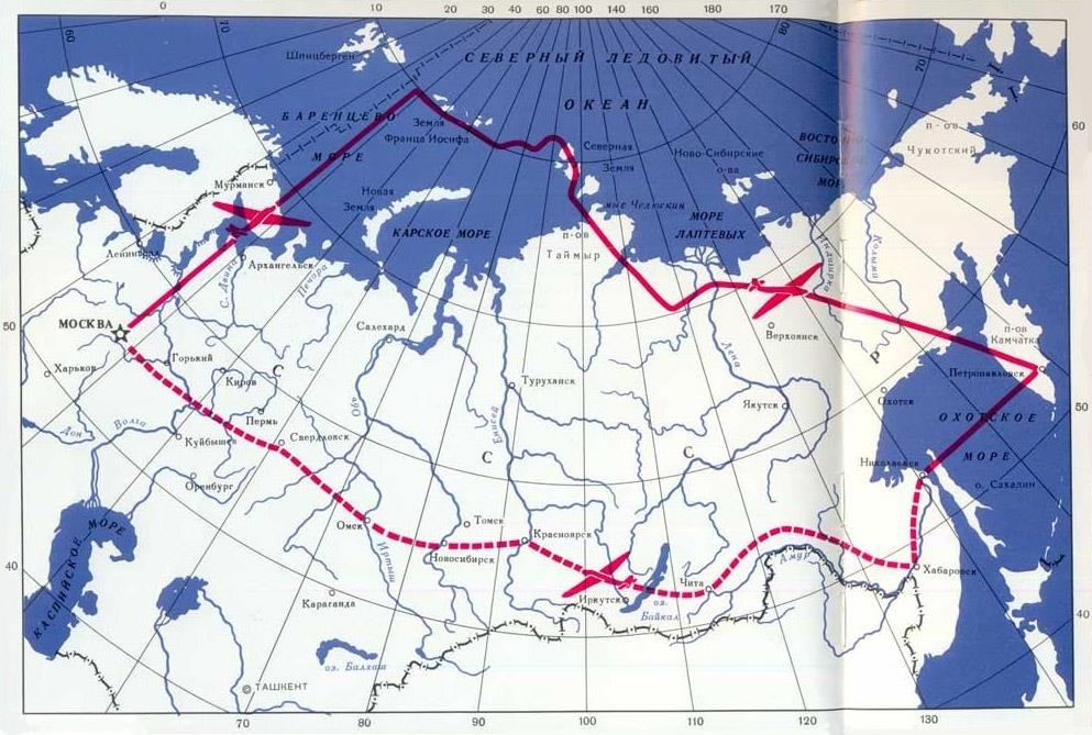 Через северный полюс в америку. Перелет Чкалова Москва остров удд. Карта перелета Чкалова через Северный полюс в Америку. Остров удд Чкалова маршрут перелета. Беспосадочный перелёт Москва — остров удд.