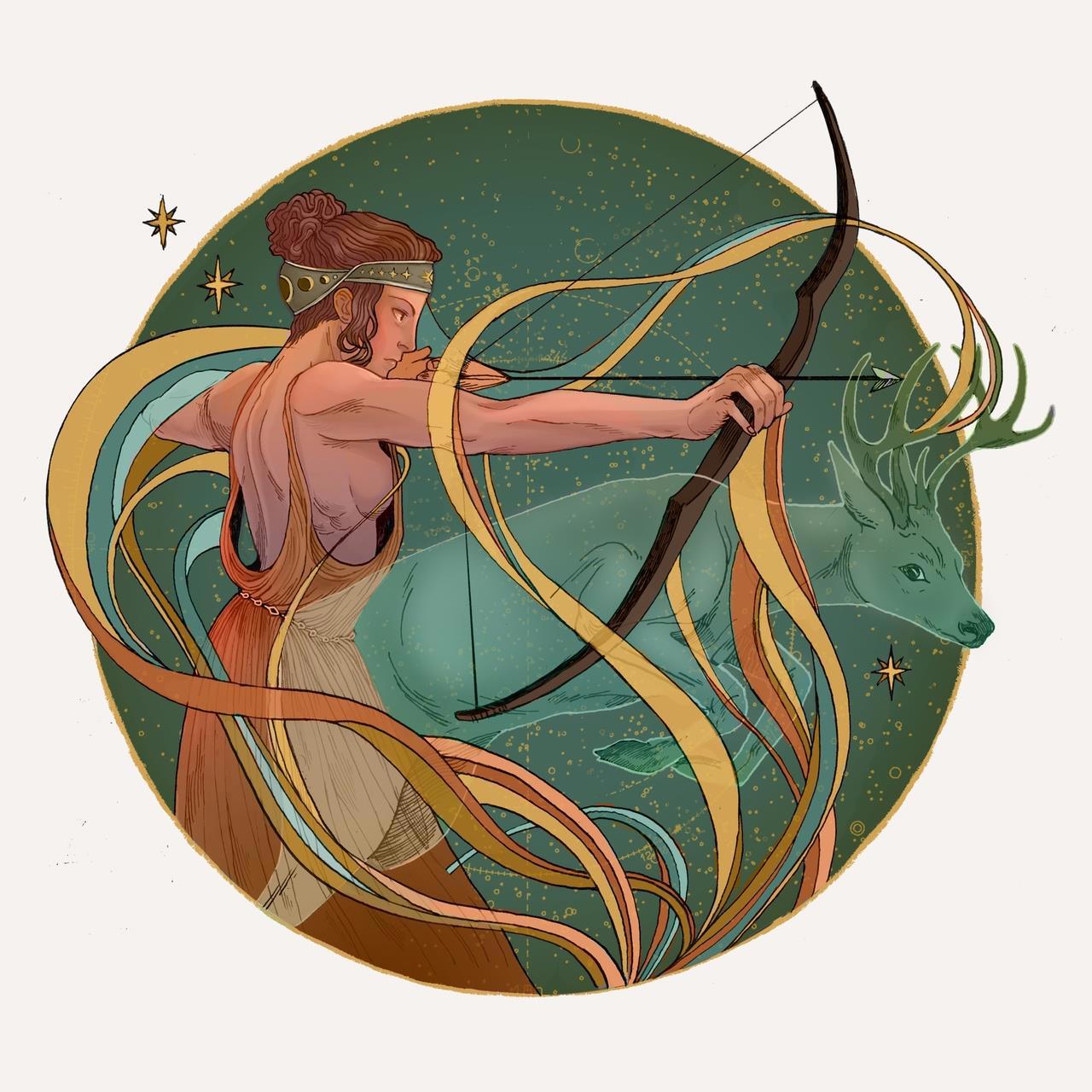 Артемида Диана богиня охоты
