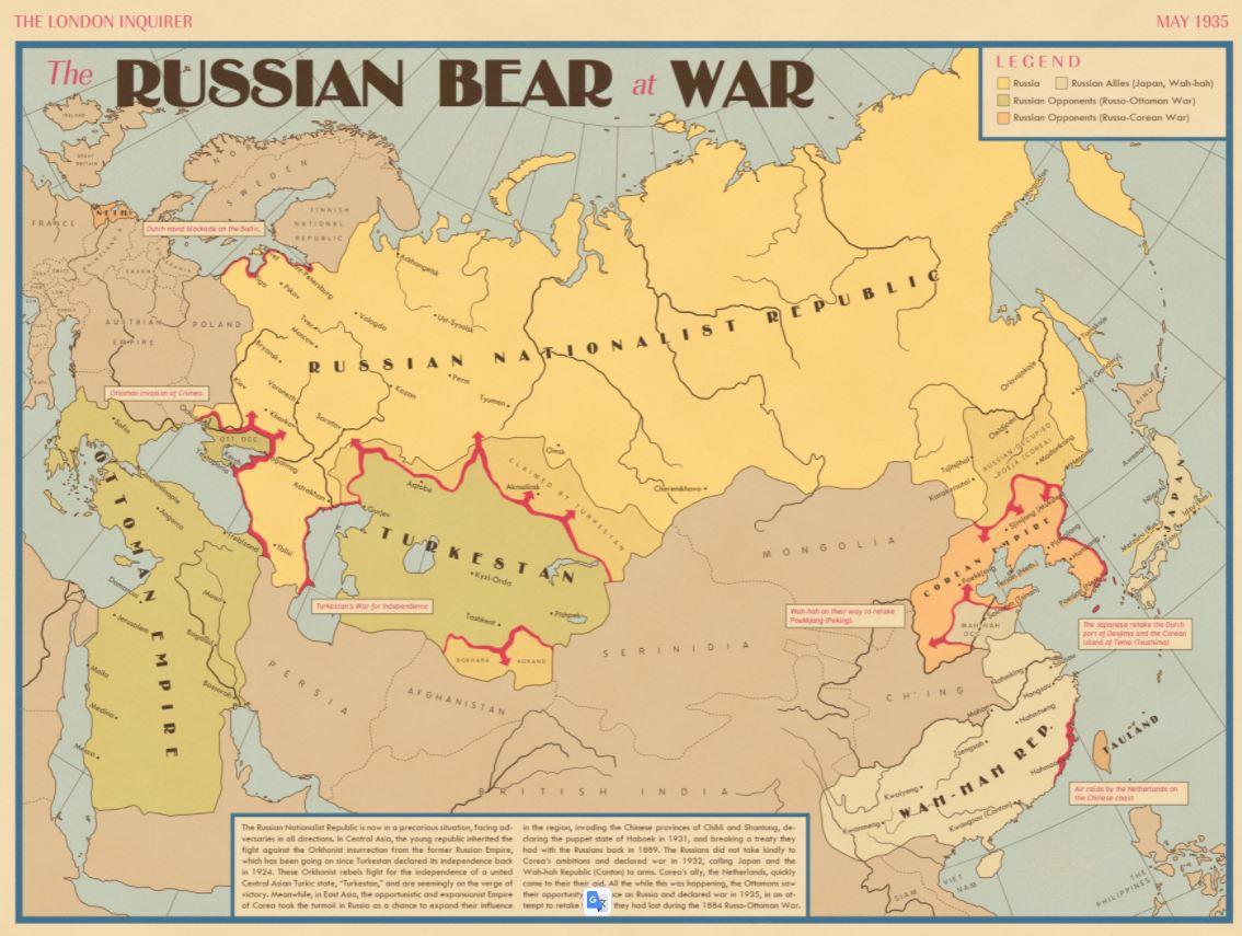 Книга Большая энциклопедия альтернативных реальностей, Русский медведь в  войне (XVII -> 1935), Андрей Скоробогатов читать онлайн