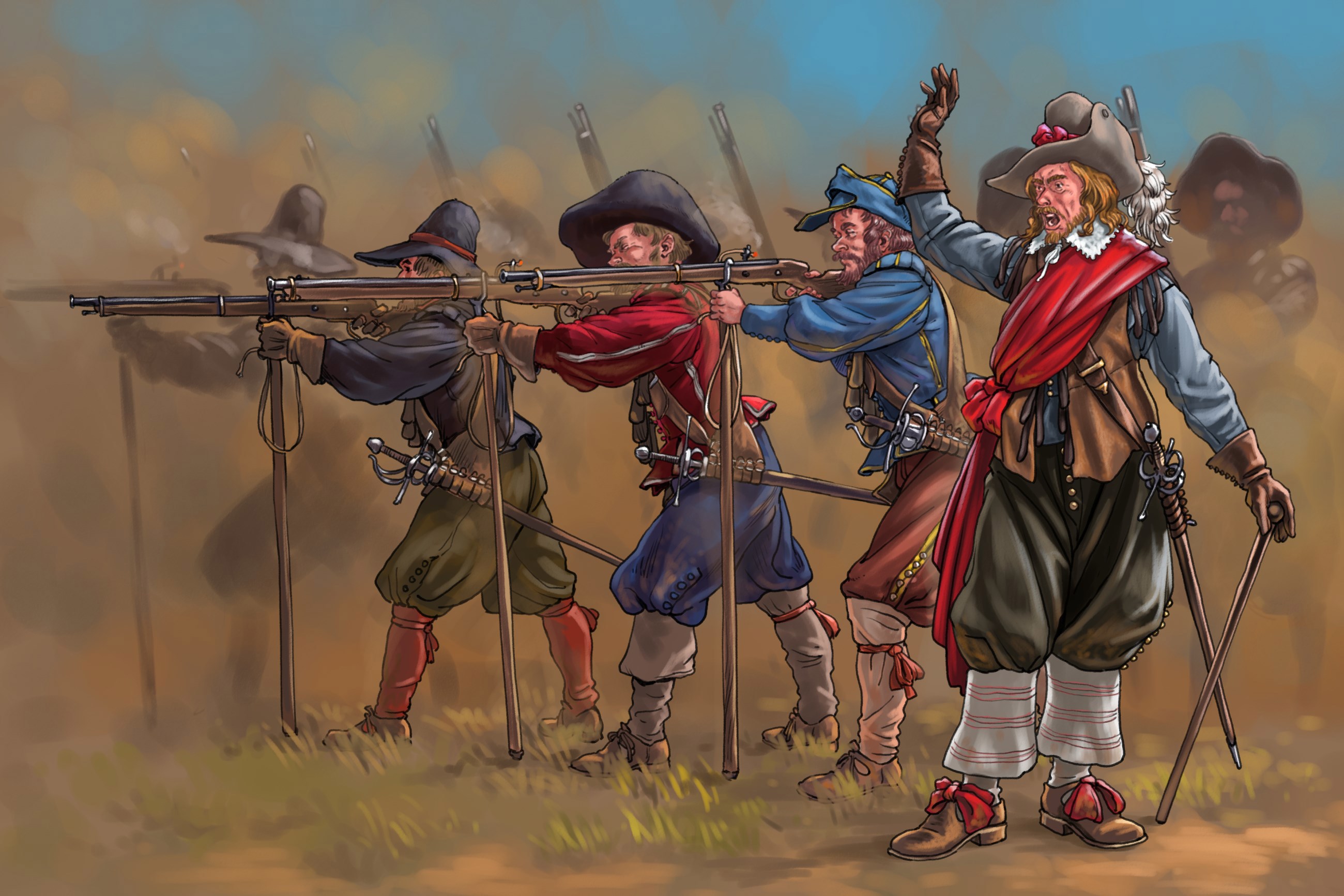 Французские мушкетеры 17 века