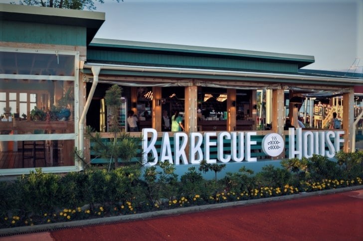 Обложка произведения Между солнцем и морем. Barbecue House.