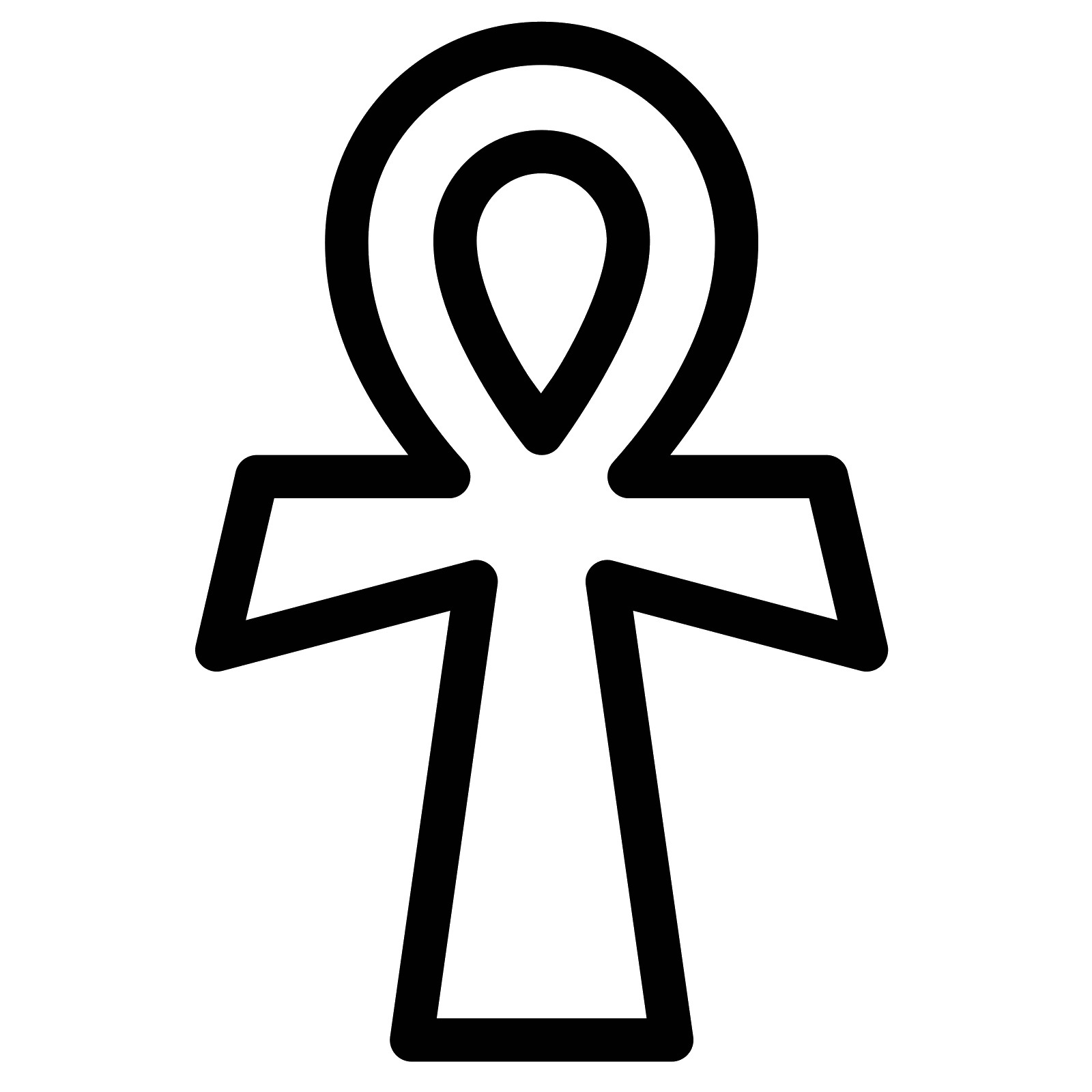 Египетский крест анкх. Анх Египетский символ. Крест анкх символ. Египетский крест анкх черный.