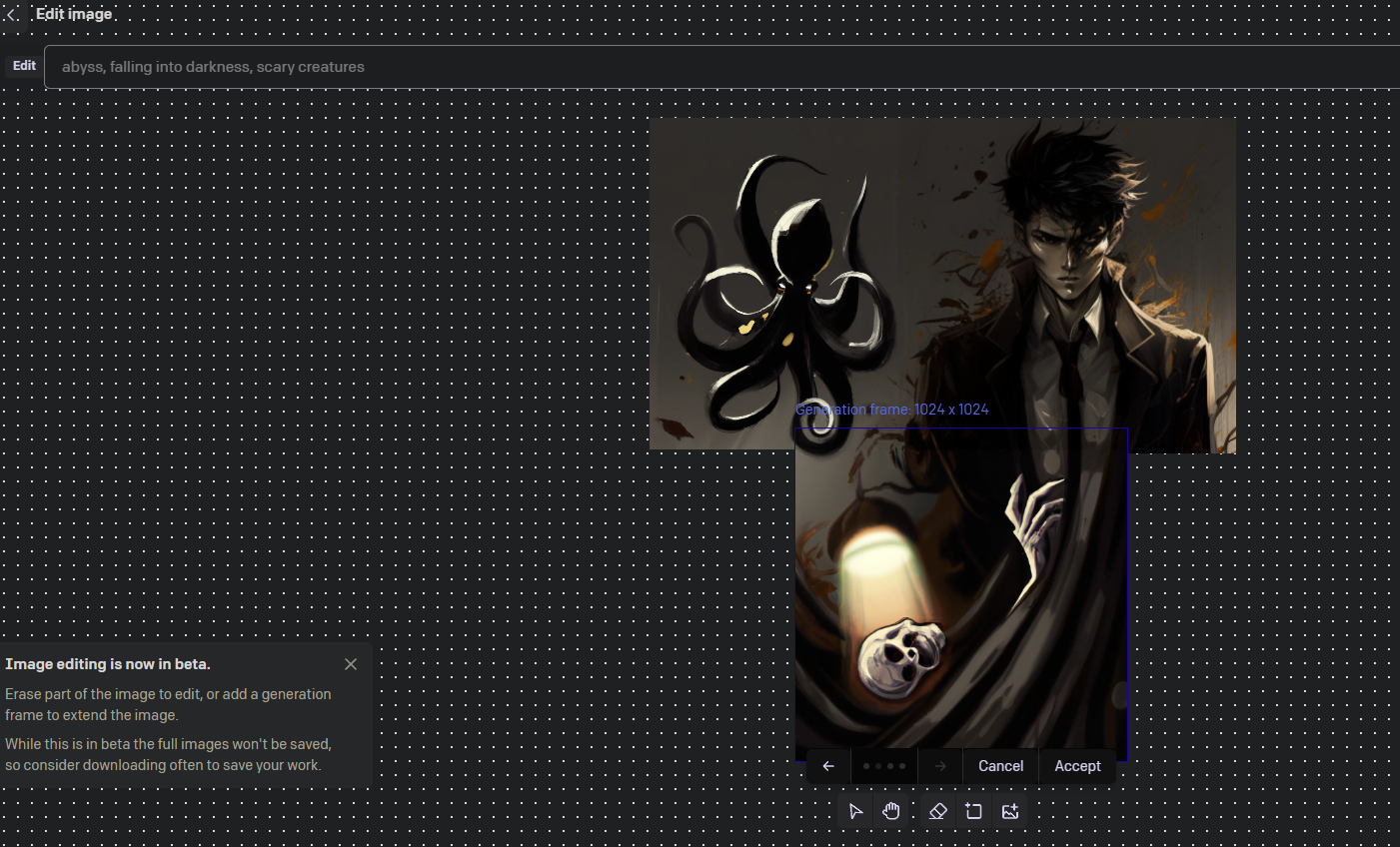 нейросеть предлагает сгенерировать сразу несколько вариантов 