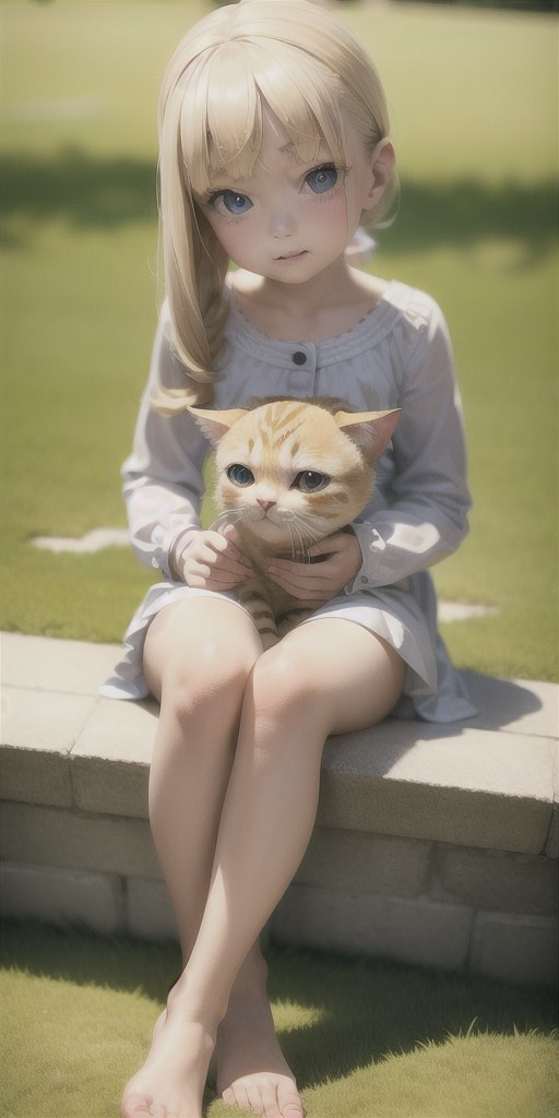 Девочка с котиком / Sango @sango. Опубликовано: 13 фев. 2023 в 17:57