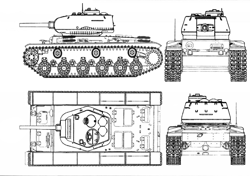 Чертёж танка Д_38...