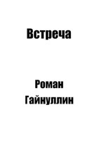 Обложка произведения Встреча