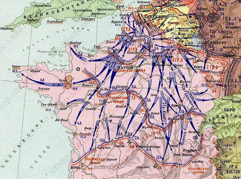 Планы второй мировой войны в европе. Захват Франции Германией 1940. Французская кампания вермахта 1940 карта. Карта захвата Франции 1940. Захват Франции Германией 1940 карта.