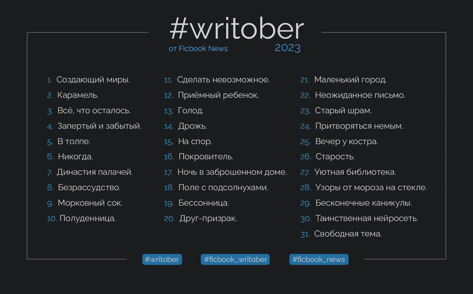 Writober-2023 О наболевшем  Валентин Курочкин