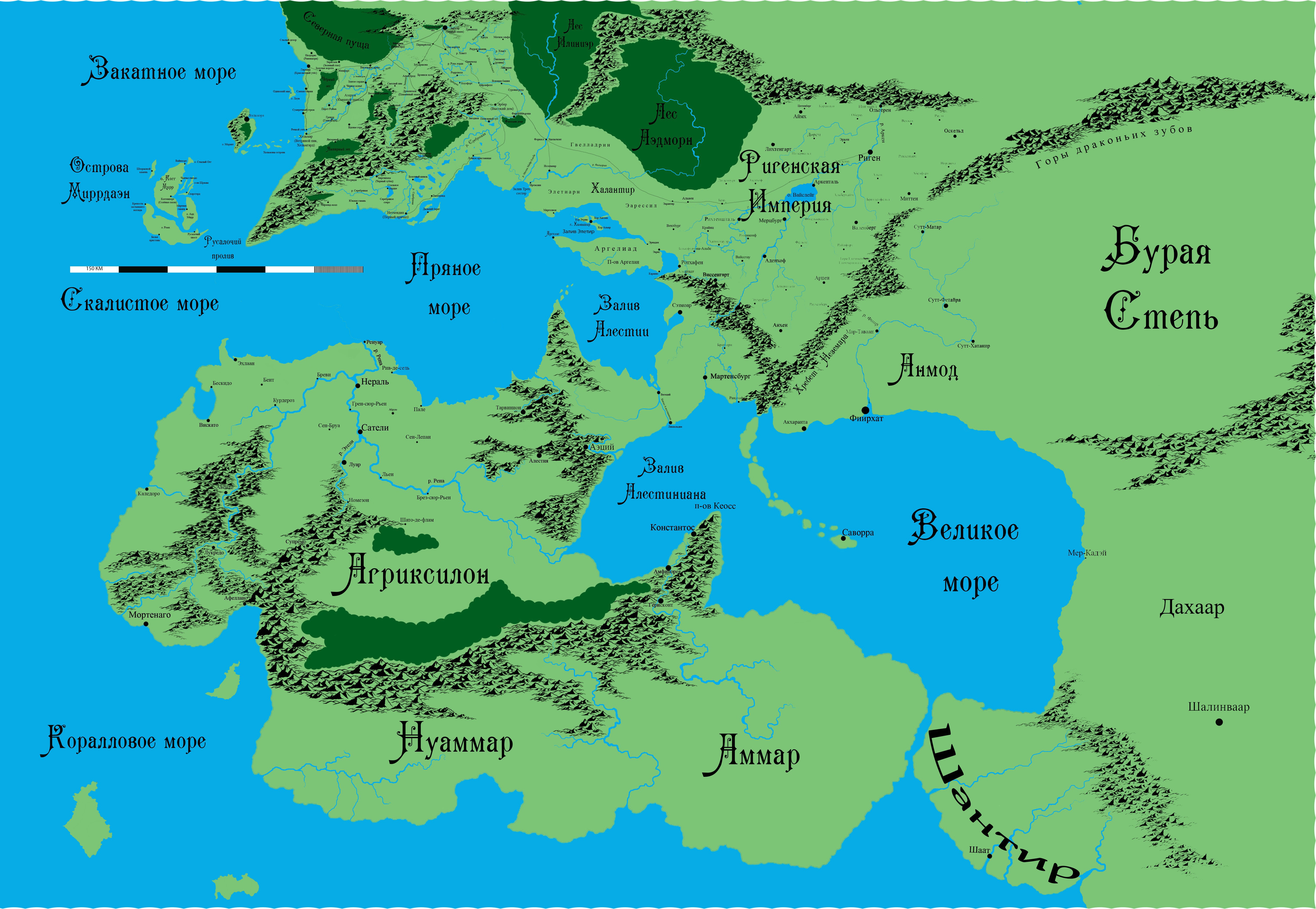 Карта мира 1400 годов