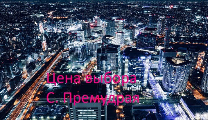 Обложка произведения Цена выбора