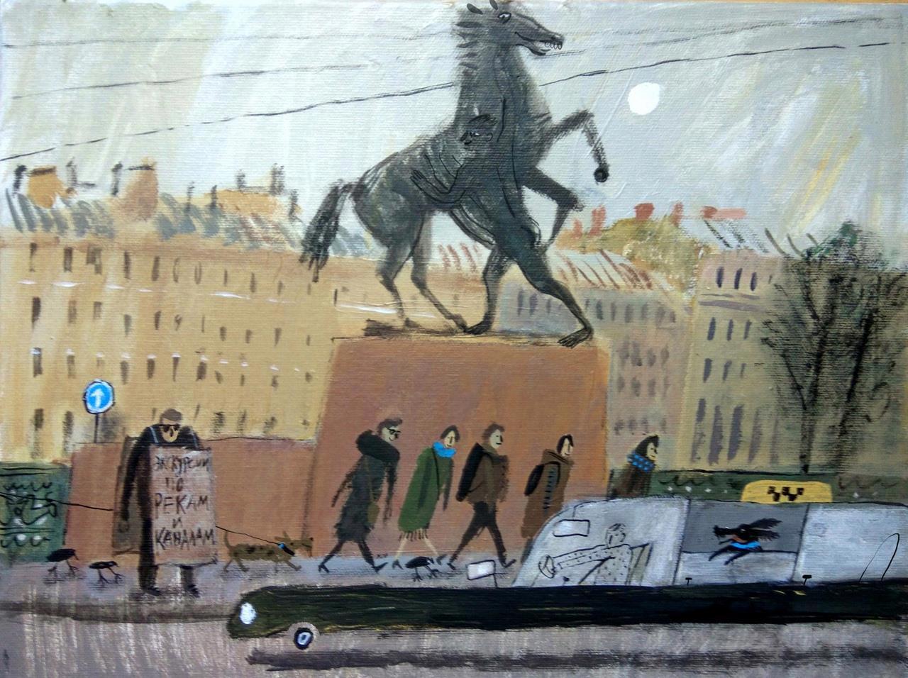 Аничков мост, Петербург