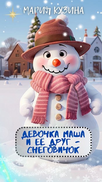Обложка произведения Девочка Маша и её друг - Снеговичок