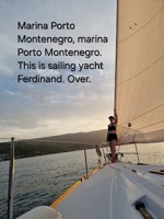 Обложка произведения Marina Porto Montenegro, marina Porto Montenegro. This is sailing yacht Ferdinand. Over.