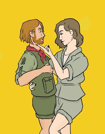 Обложка произведения Маринетт Мортем "Вожатый в шоке: дружеский жест или признание"