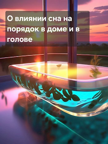 Обложка произведения О влиянии сна на порядок в доме и голове