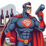 Обложка произведения Рассказ про супергероя Человека-виноводочного магазина