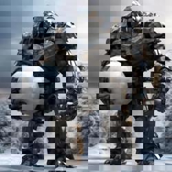 Борис со снежком