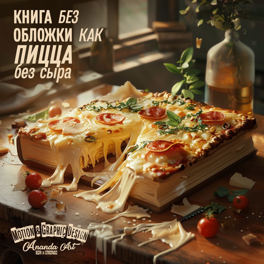 Книга без обложки, как пицца без сыра / Неудержимый @VISION ...