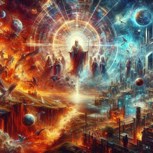 Обложка произведения Космическое второе пришествие: библейские пророчества и научно-фантастическая реальность