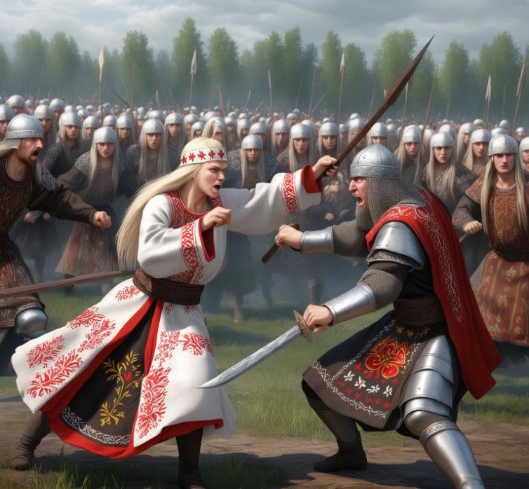 Так нейросетка видит бой Перуна и Мораны