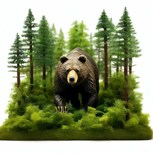 Обложка произведения Лесная дружба с диким животным