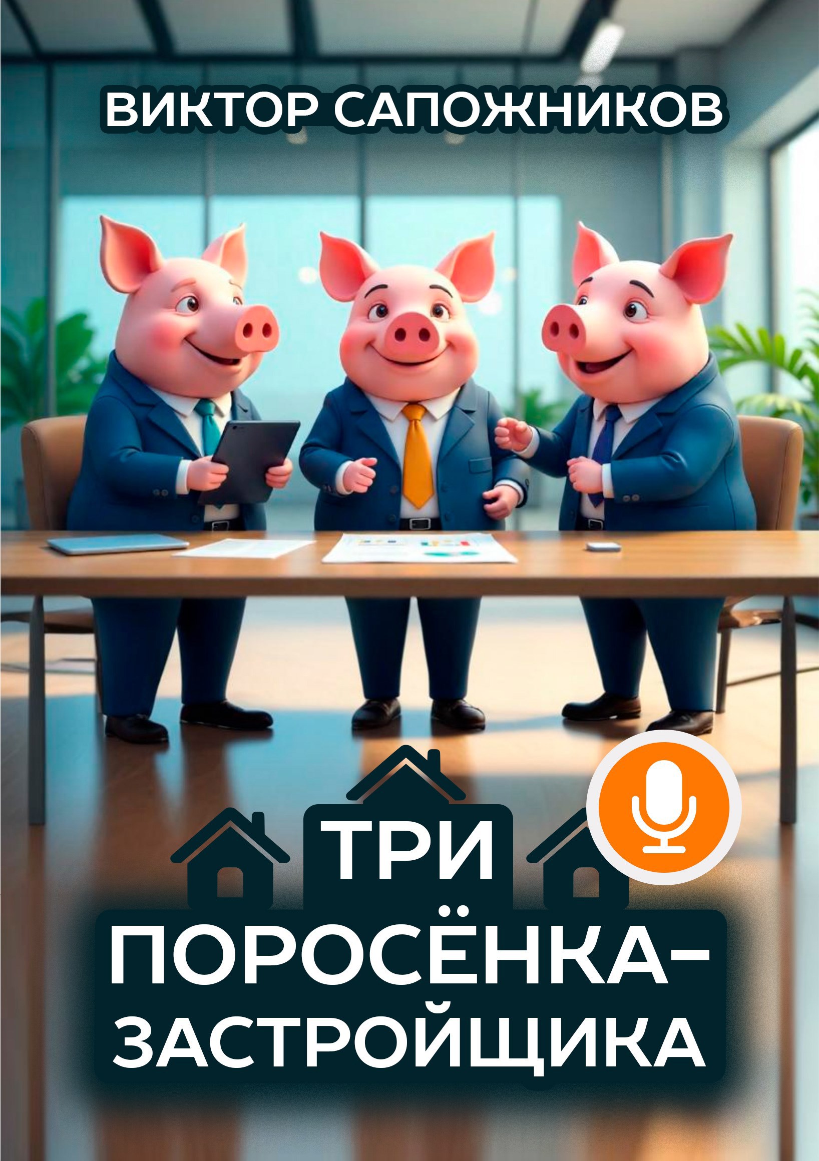 Обложка произведения Три поросенка-застройщика