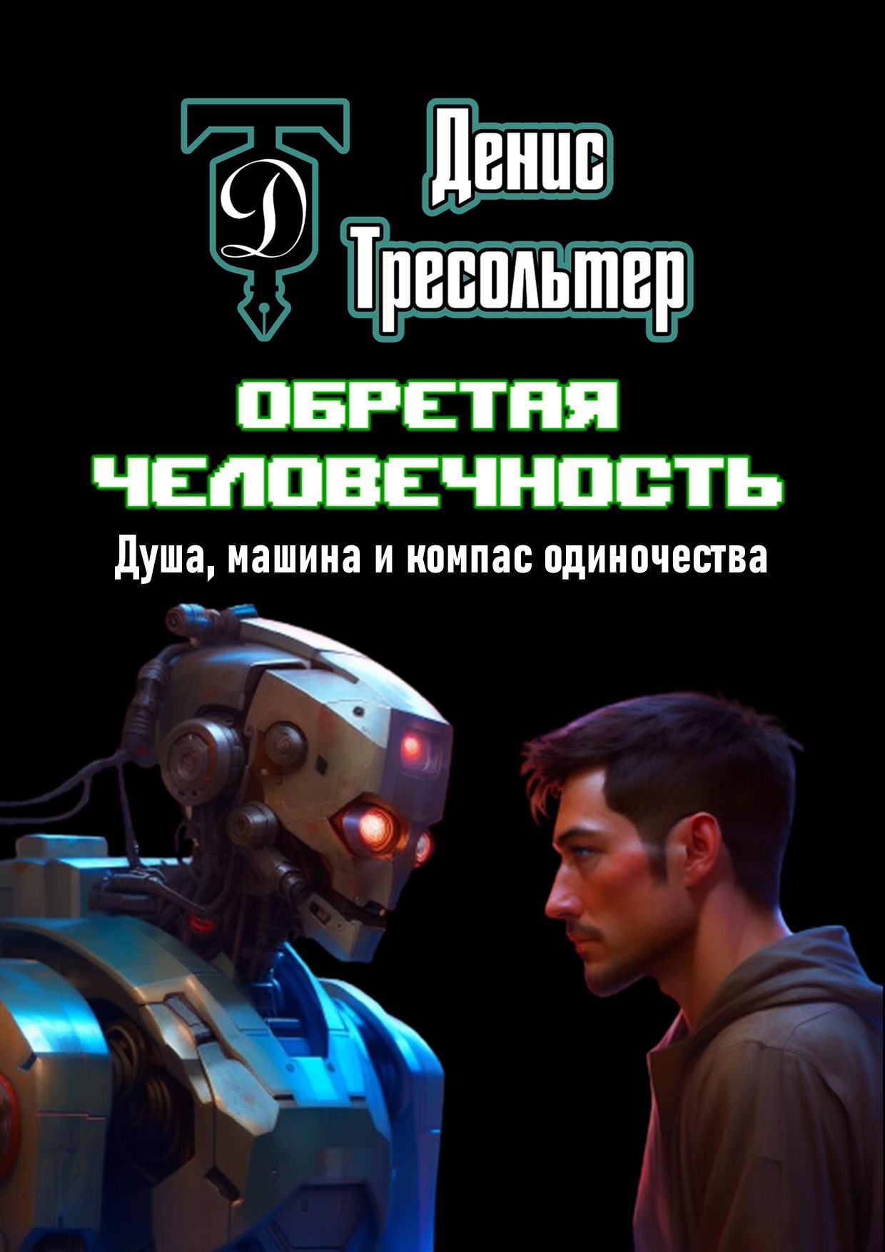 Обложка произведения Обретая Человечность. Душа, Машина и Компас Одиночества.