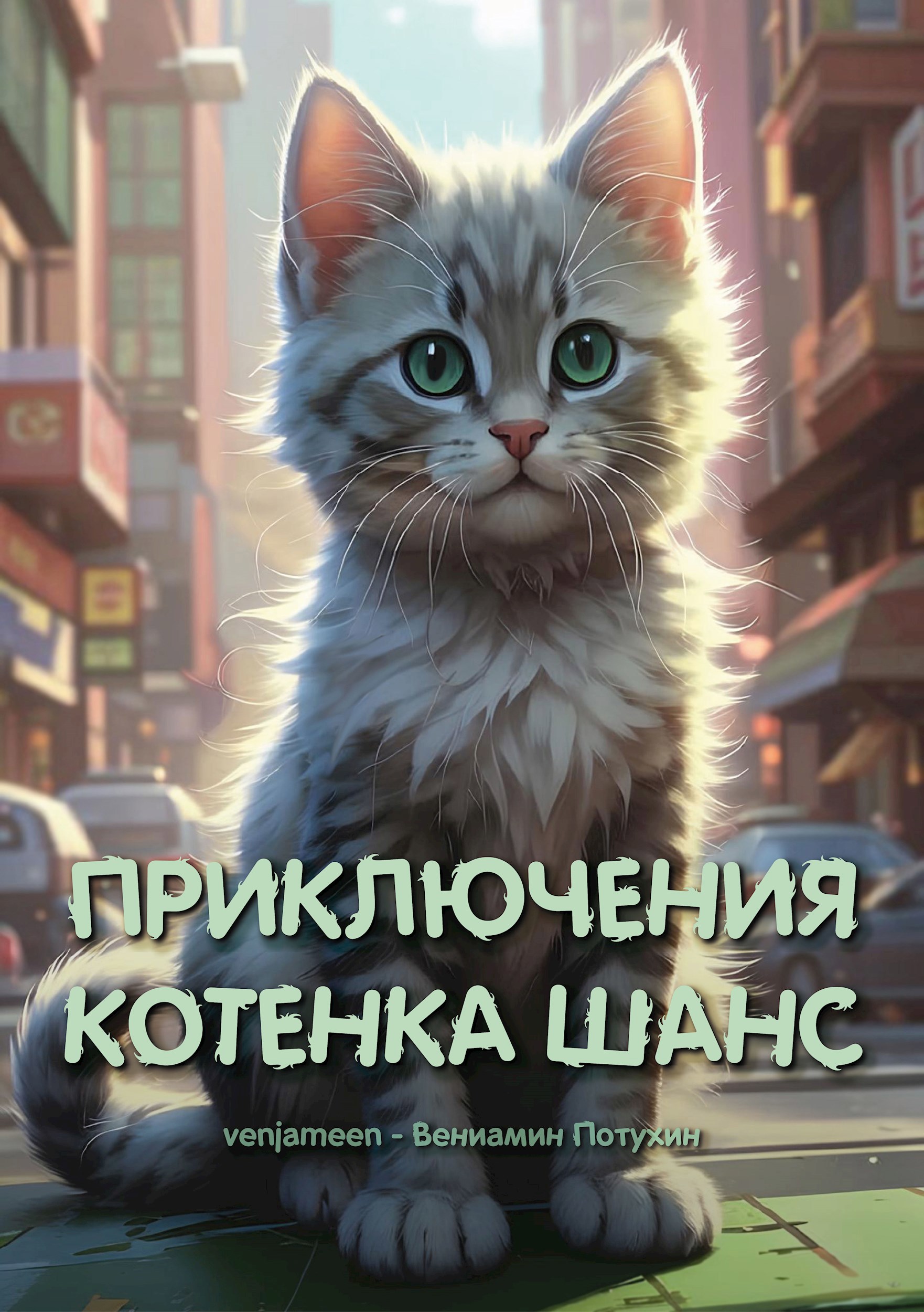 Обложка произведения Приключения котенка Шанс