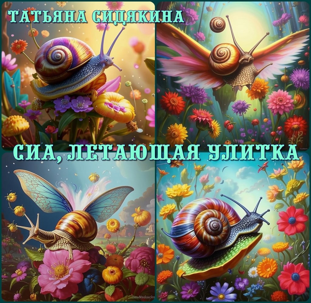 Обложка произведения Сиа, летающая улитка