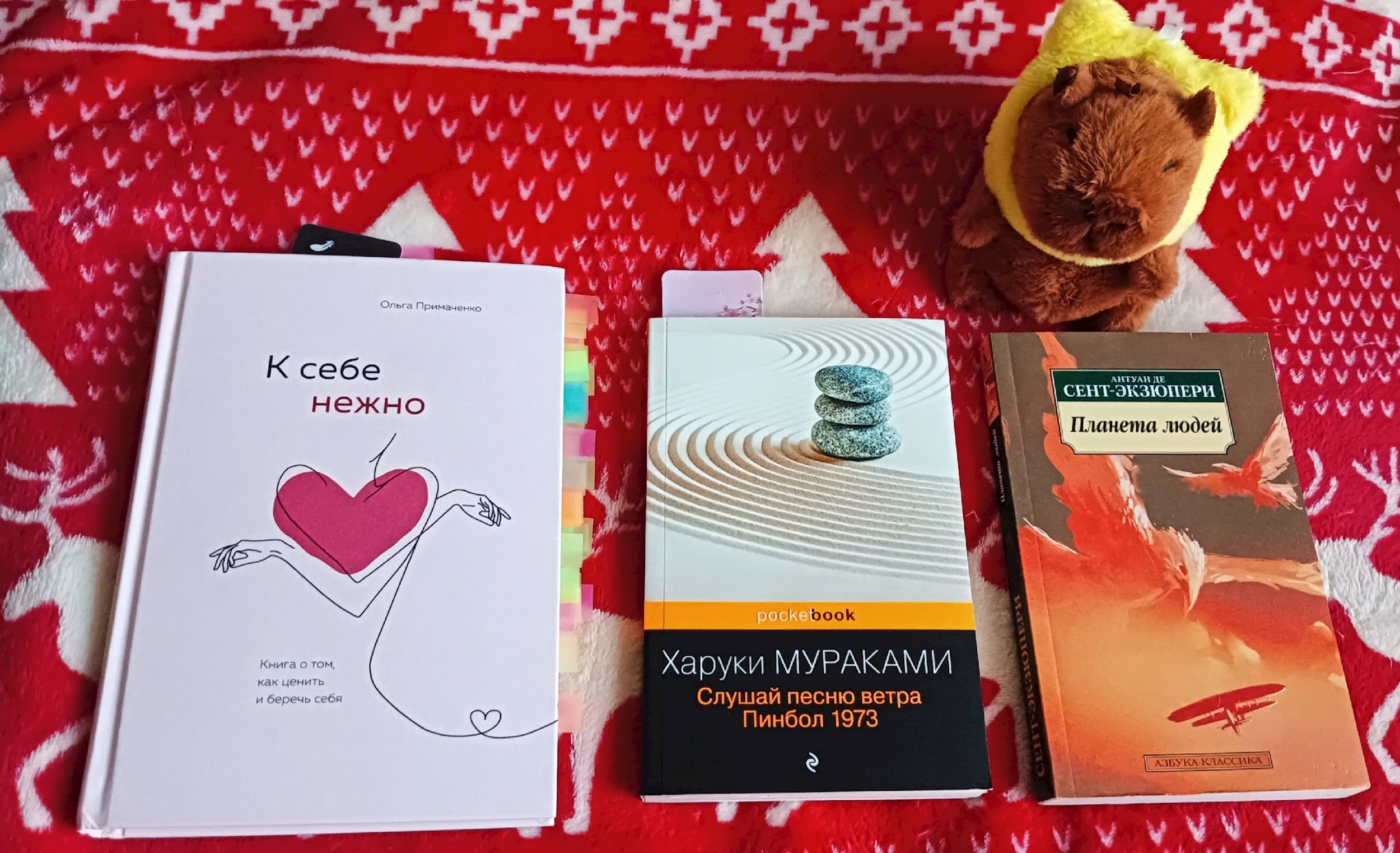 Обложка произведения Обзор нескольких книг "К Себе нежно","Слушай песнь ветра", "Планета людей".
