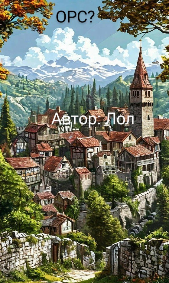 Обложка произведения ОРС?