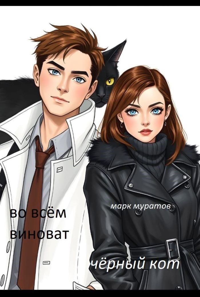 Обложка произведения Во всём виновен чёрный кот