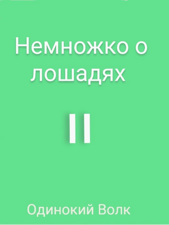 Обложка произведения Немножко о лошадях