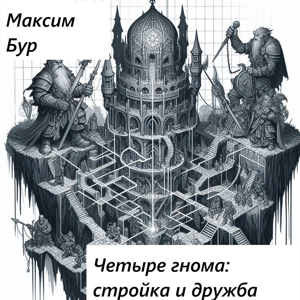 Обложка произведения Четыре гнома: Стройка и дружба