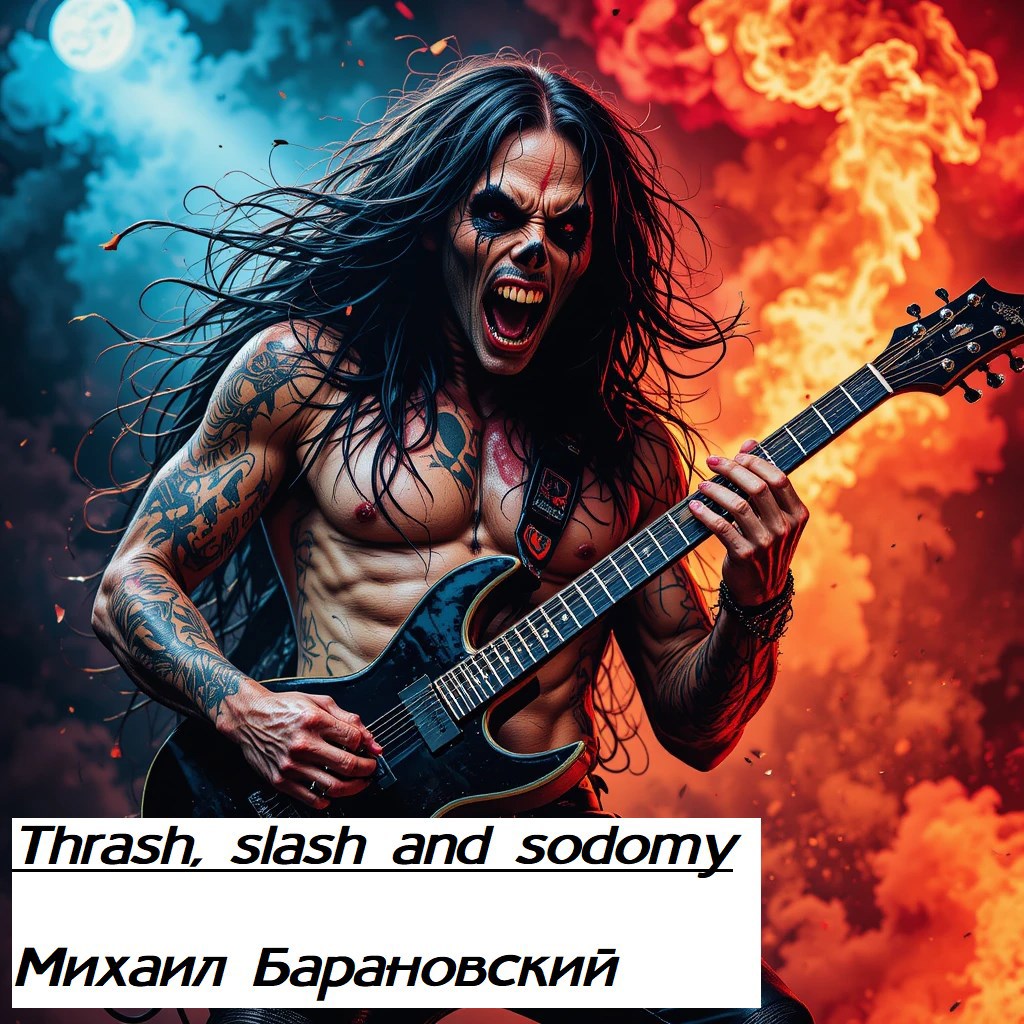 Обложка произведения Thrash, slash and sodomy