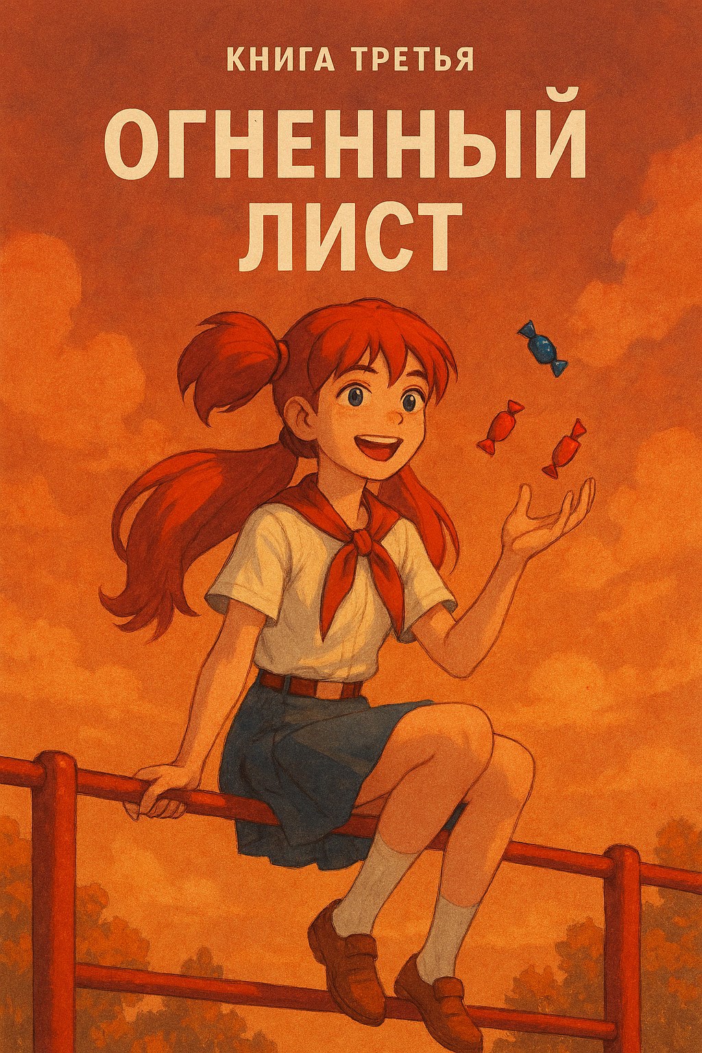 Обложка произведения Бесконечное лето и потерянная брошь. Книга 3 – Огненный лист (рут Ульяны)