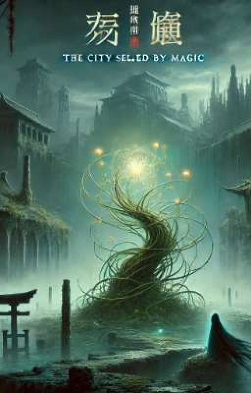 Обложка произведения 封魔の都市 (Fūma no toshi) - Город, запечатанный магией.