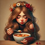 Обложка произведения Девочка и суп