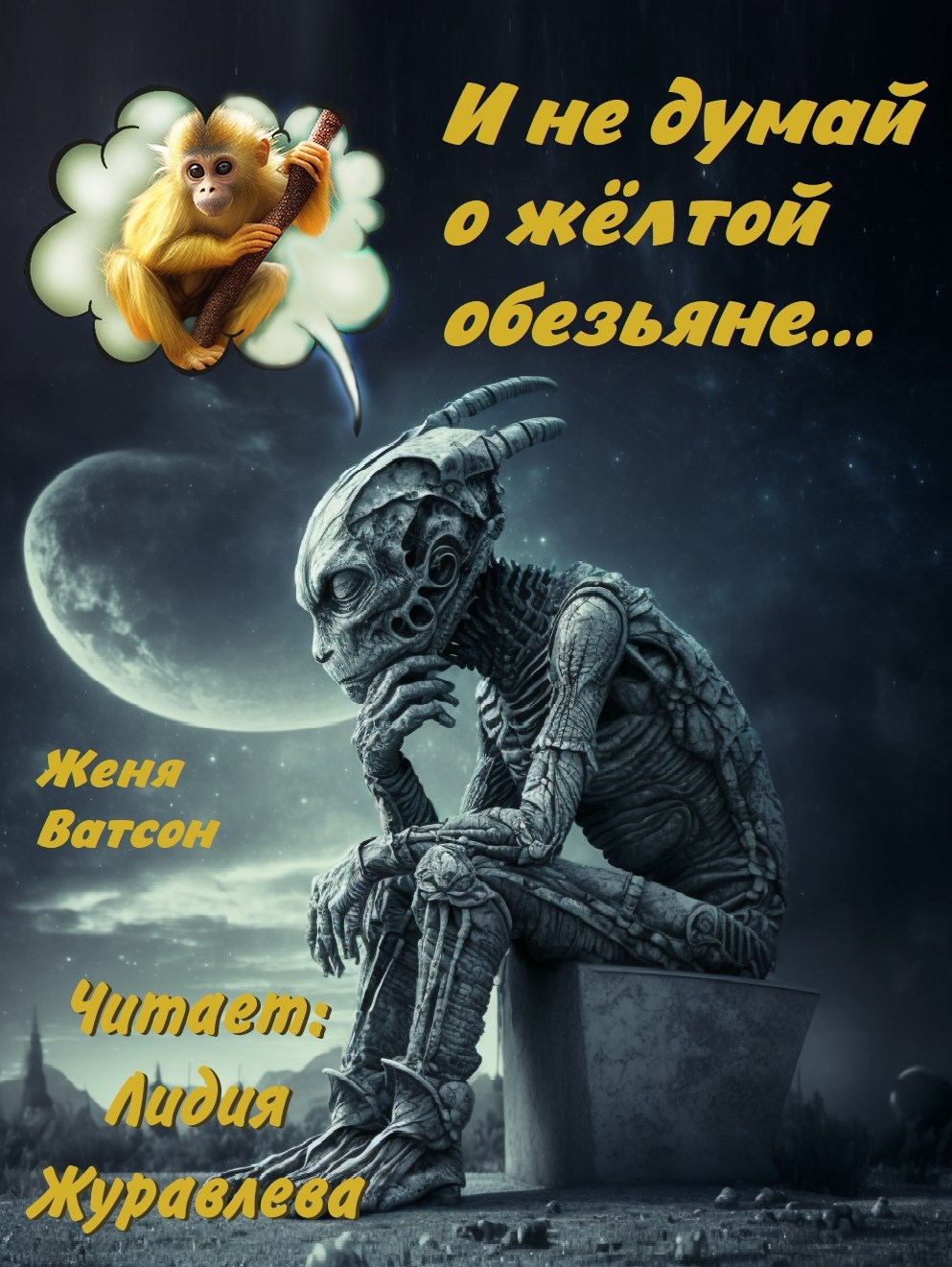 Обложка произведения И не думай о желтой обезьяне...