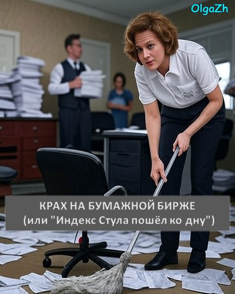 Обложка произведения КРАХ НА БУМАЖНОЙ БИРЖЕ (или "Индекс Стула пошёл ко дну")