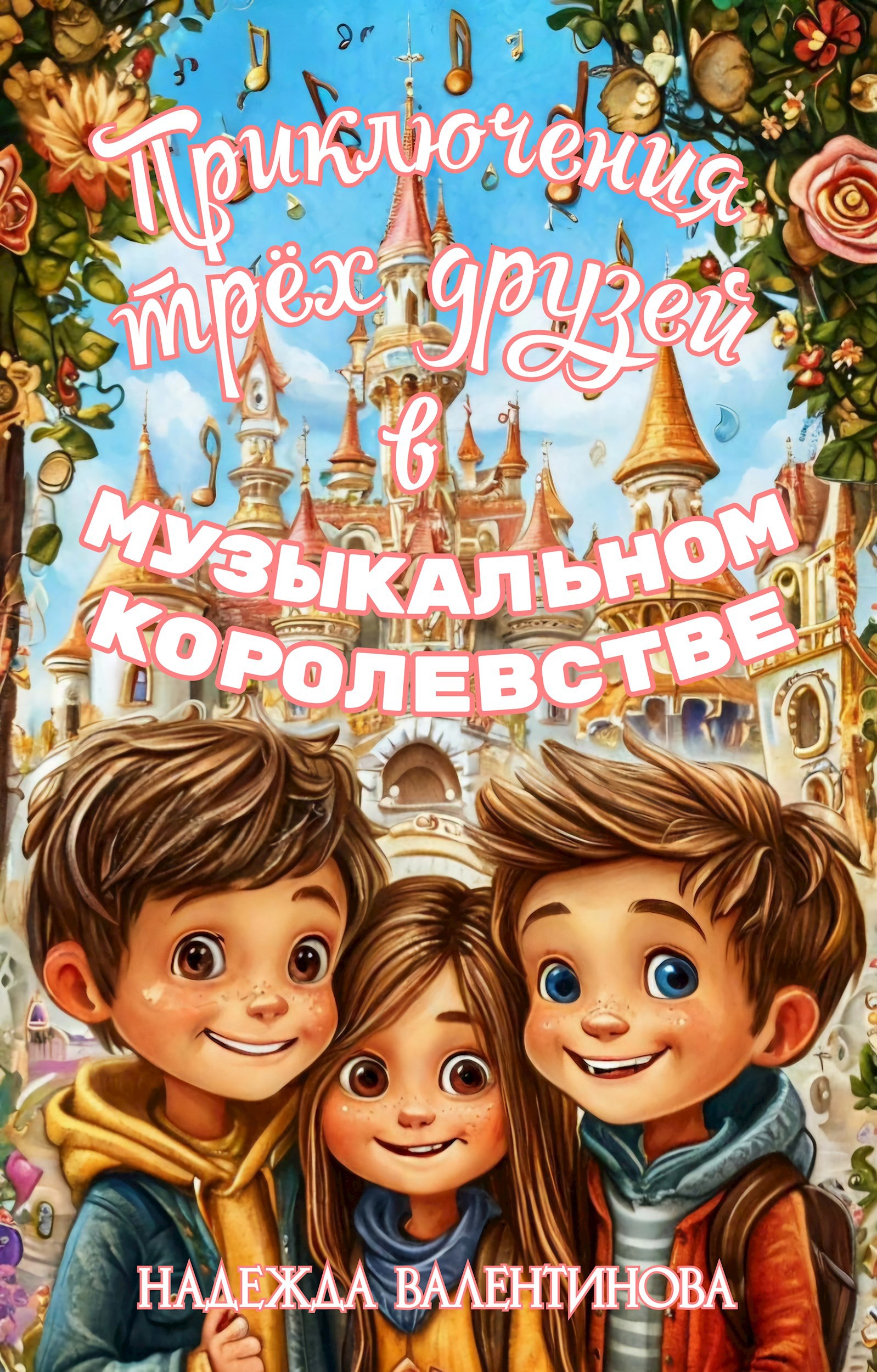 Обложка произведения Приключения трёх друзей в Музыкальном королевстве