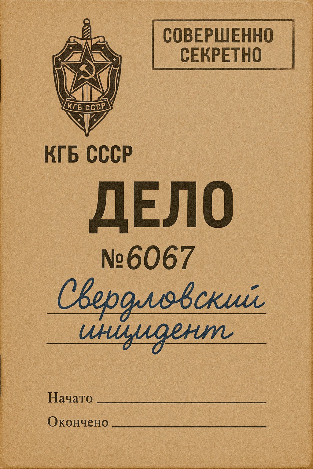 Обложка произведения Свердловский инцидент