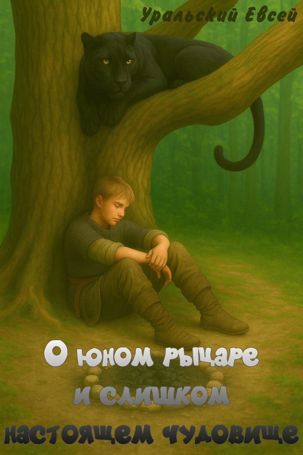 Обложка произведения О юном рыцаре и слишком настоящем чудовище