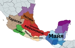 Карта Мезоамерики на...