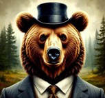 Обложка произведения Медведь-интеллигент (сказка)