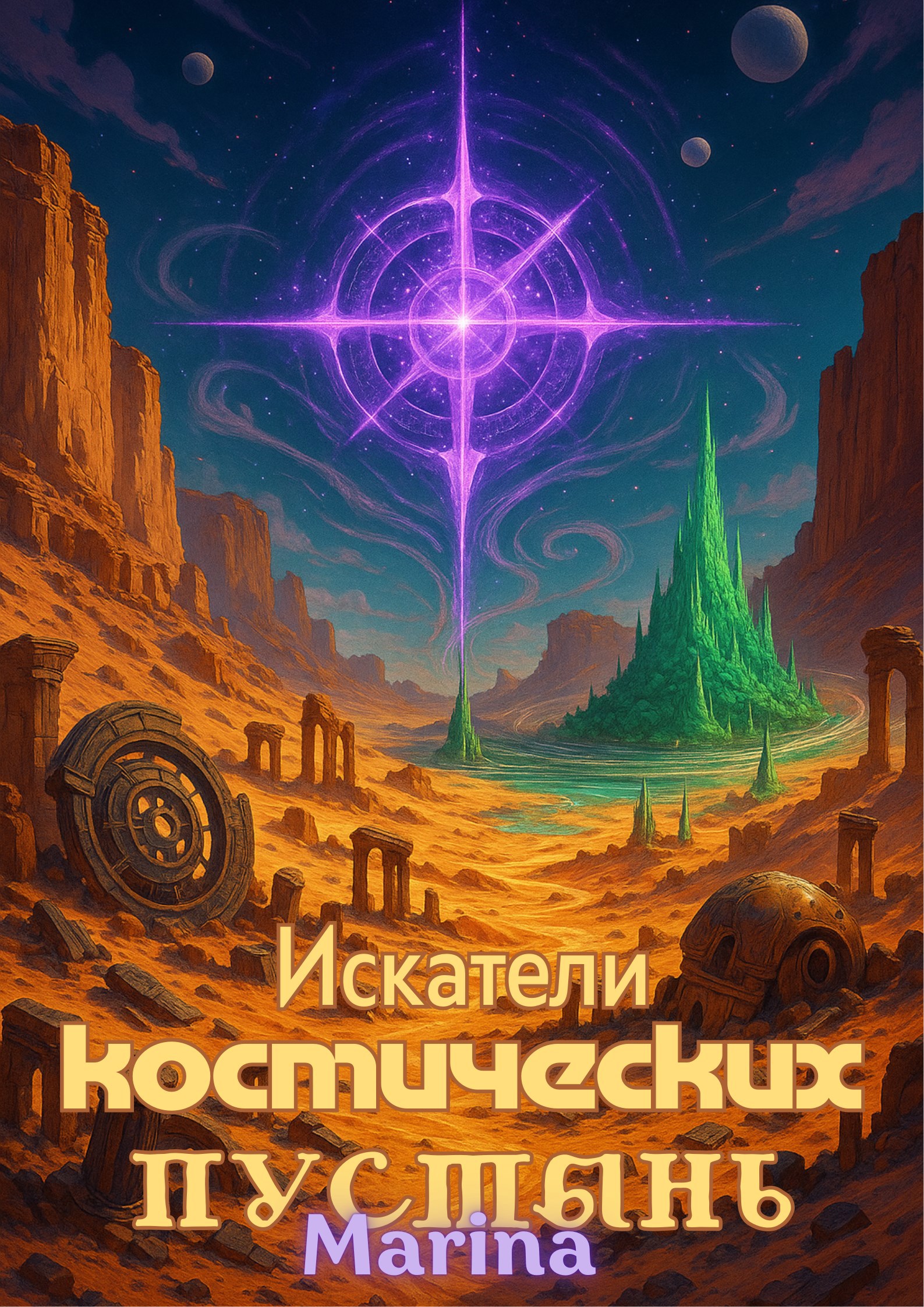 Обложка произведения Искатели космических Пустынь