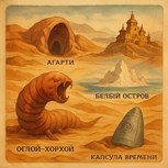 Обложка произведения Мифы пустыни Гоби: Оглой-Хорхой, Агарти, Белый Остров, Золотой храм и капсула времени