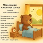 Обложка произведения Медвежонок и утреннее солнце
